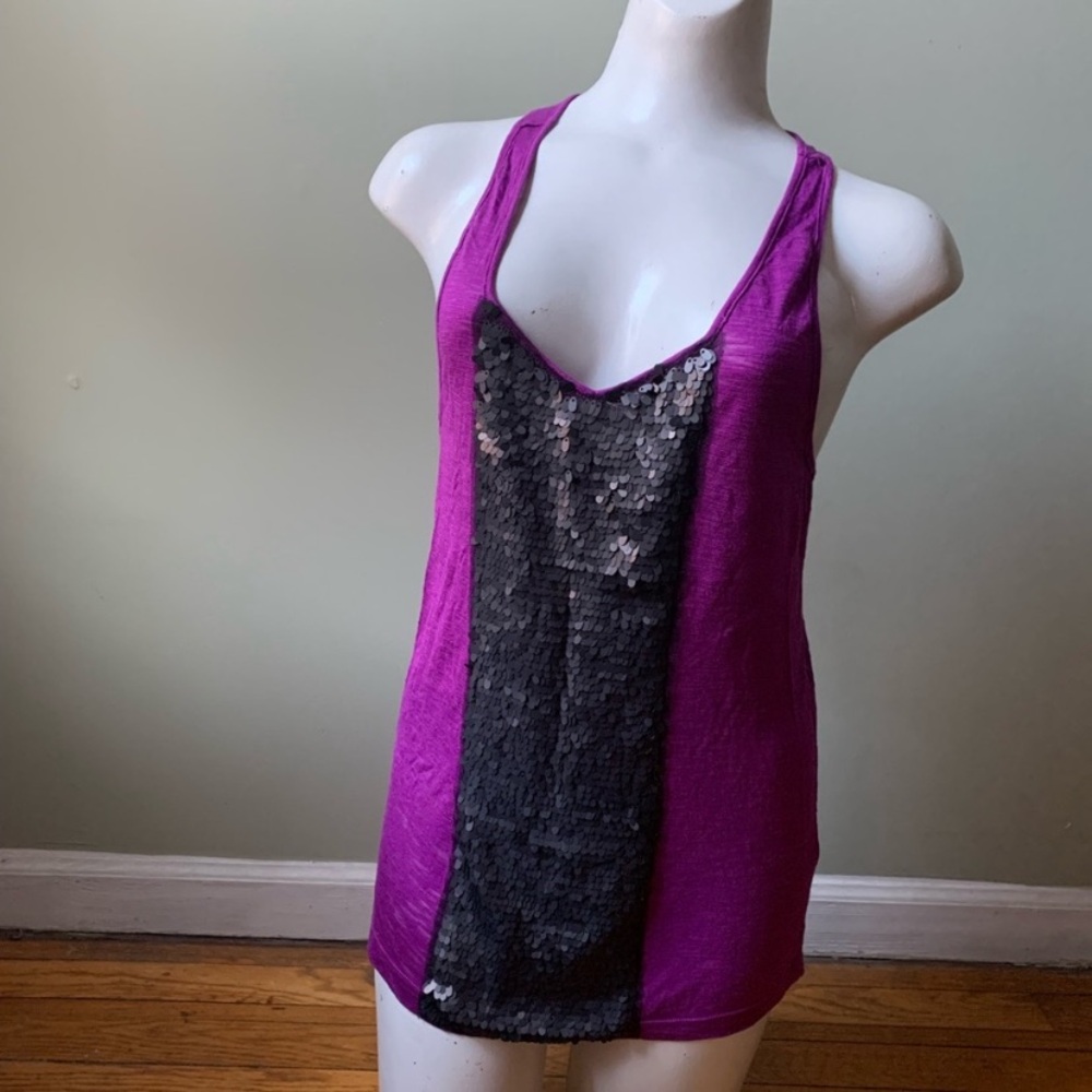 Anthropologie Sequin Tank Top